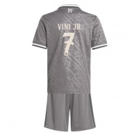 Maglie da calcio Real Madrid Vinicius Junior #7 Terza Maglia Bambino 2024-25 Manica Corta (+ Pantaloni corti)